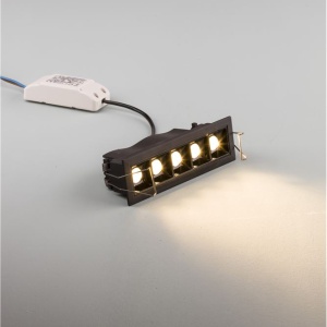 Corp incastrabil tavan fals cu 5 spoturi LED SWAN negru NVL-9232127 189808 universul-luminii.ro