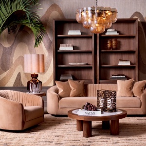 Covor design LUX din lana din Noua Zeelanda, Coralie Maro 300x200cm - Img 4