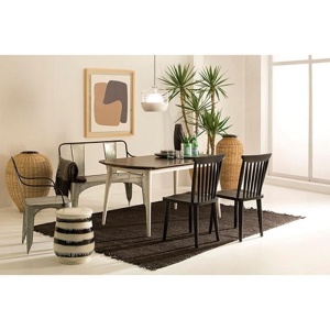 Covor elegant din iuta, realizat manual, DOON 200x250cm, negru 80901/00 TN - Img 2