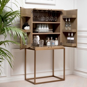 Dulap/ Bar design LUX DeLaRenta, stejar albit 111464 HZ - Img 2