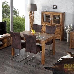 Dulap sufragerie din lemn de trandafir Lagos 120cm A-22685 VC - Img 9