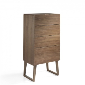 Dulapior elegant cu 4 sertare, design modern Walnut AC-CP1702-A