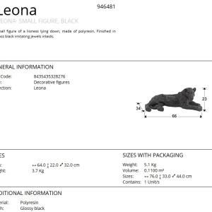 Figurina design decorativ Leona SV-946481 - Img 9