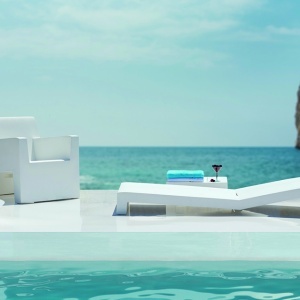 Fotoliu de exterior / interior design modern premium JUT LOUNGE CHAIR 44401 Vondom - Img 4