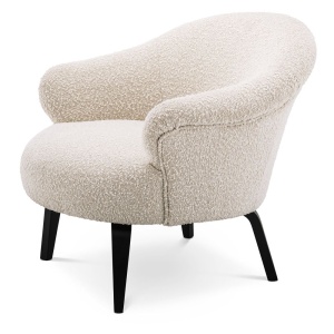 Fotoliu design elegant LUX Moretti, boucle crem 115039 HZ - Img 5