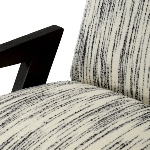 Fotoliu design LUX Venosa, Radiance black and white - Img 2