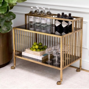 Gheridon, Masuta cu roti design LUX Rutherford - Img 3