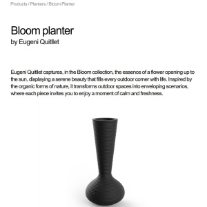 Ghiveci de flori / Jardiniera plante design decorativ modern BLOOM PLANTER - Img 4