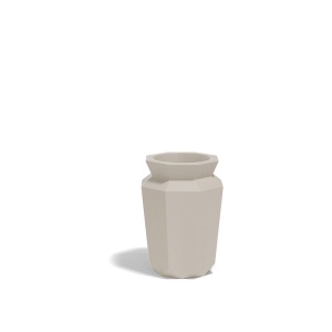 Ghiveci plante design decorativ modern exterior/interior ORIGAMI Hasu 17,8×17,8×25cm - Img 4