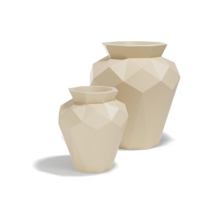 Ghiveci plante design decorativ modern exterior/interior ORIGAMI HANAMI 92x92x120cm - Img 3