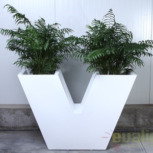 Jardiniera / Ghiveci plante design decorativ modern exterior / interior UVE 120x40x80cm - Img 2