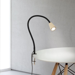Lampa cu sistem de prindere masa, flexibila cu spot GU10 DOTTY khaki - Img 7
