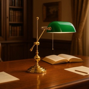 Lampa de birou din alama design clasic Banker - Img 5