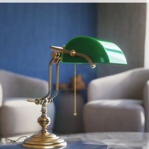 Lampa de birou din alama design clasic Banker - Img 7