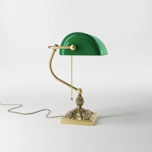 Lampa de birou din alama design clasic Banker - Img 7