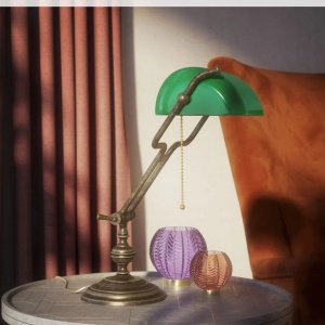 Lampa de birou din alama design clasic Compact Banker - Img 12