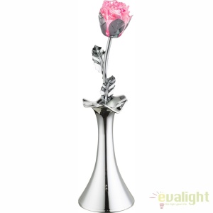 Lampa de masa decorativa, trandafir cu iluminat LED RGB JIMMY 28112 GL 180938 universul-luminii.ro