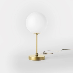Lampa de masa din alama si sticla Musa