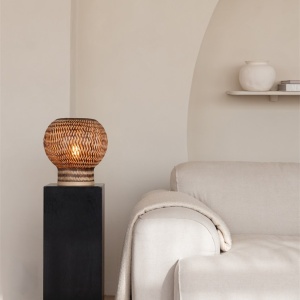 Lampa de Masa Eco, Bambus, Barbados natural/brown 243328 universul-luminii.ro