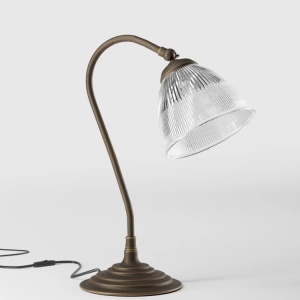 Lampa de masa stil neoclasic din alama si sticla Elide - Img 2