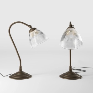 Lampa de masa stil neoclasic din alama si sticla Elide - Img 12