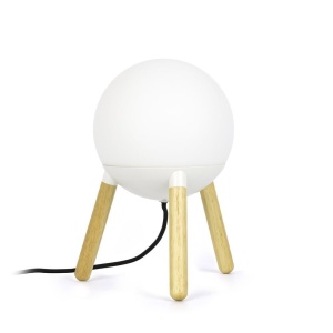 Lampa de masa / Veioza design modern minimalist natur / alb / opal Mine White 28378