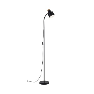 Lampa de podea cu spot directionabil Gili negru mat