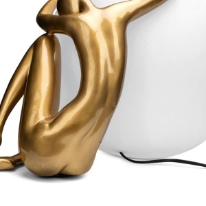 Lampa de podea decorativa cu design original Woman 50 auriu 238048 universul-luminii.ro