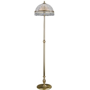 Lampa de podea design clasic realizata manual din alama si Cristal Scholer 6200