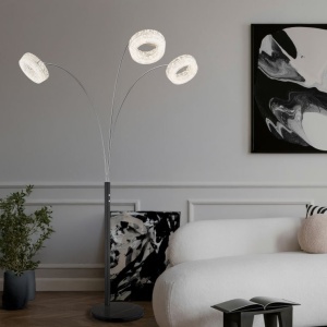 Lampa de podea LED cristale din sticla LAUREL