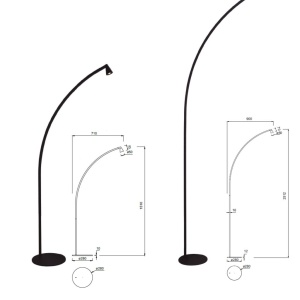 Lampa de podea LED stil minimalist AFRICA - Img 2