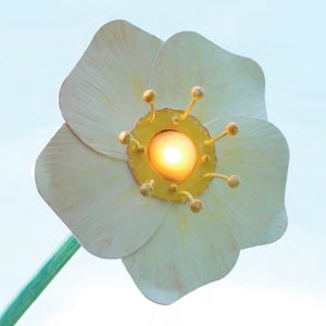Lampa iluminat exterior design capsuna uriasa, inaltime 275cm, Giant Strawberry 198908 universul-luminii.ro