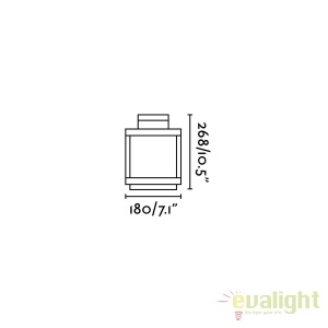Lampa LED portabila iluminat exterior stil clasic KERALA 74454 172428 universul-luminii.ro