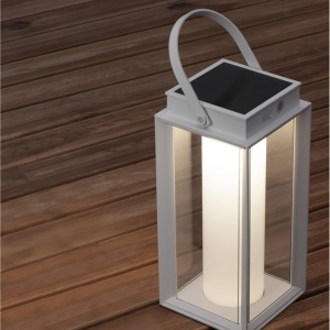 Lampa LED solara portabila iluminat exterior decorativ VERHAAL alba 222768 universul-luminii.ro