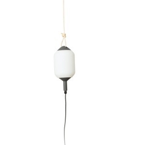 Lampa/Pendul portabil iluminat exterior decorativ SAIGON hole cap R17 gri/alb
