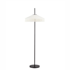 Lampadar cu abajur din catifea si franjuri bej VELVY - Img 2