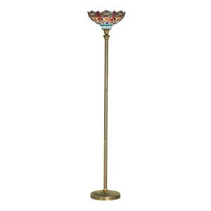 Lampadar cu sticla tiffany Dragonfly 140458 universul-luminii.ro