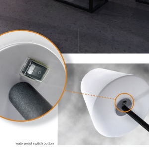 Lampadar de iluminat exterior IP44 HAVANA negru/alb 97358 universul-luminii.ro