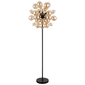Lampadar design modern UDO 6L negru/chihlimbar - Img 4