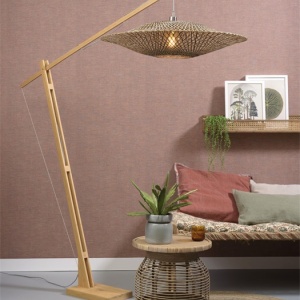 Lampadar din bambus Bali L natur, 87cm 89438 universul-luminii.ro