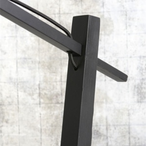 Lampadar eco din bambus Bromo L negru/ natur, 60x18cm 195198 universul-luminii.ro