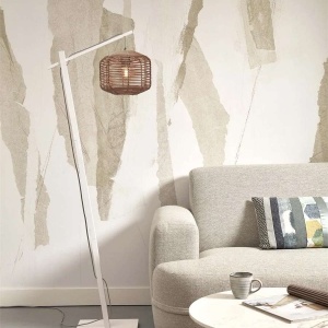 Lampadar eco din bambus cu ratan Tanami S white/2520, nat 213588 universul-luminii.ro
