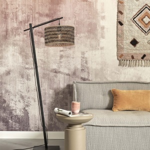 Lampadar eco din bambus Java S bl/32x18, negru/ natur 231988 universul-luminii.ro