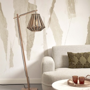 Lampadar eco din bambus Merapi S nat/diamond, bl/nat 121108 universul-luminii.ro