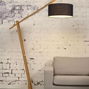 Lampadar eco din bambus Montblanc 4723 natur/ blue denim 231598 universul-luminii.ro