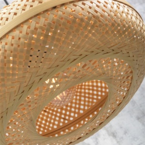 Lampadar eco din bambus Palawan natur, 40x15cm 90898 universul-luminii.ro