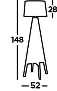 Lampadar/Lampa de podea cu trepied Easel 223198 universul-luminii.ro