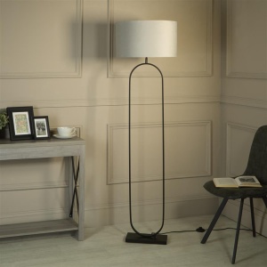 Lampadar/Lampa de podea decorativa Modish negru/gri - Img 2