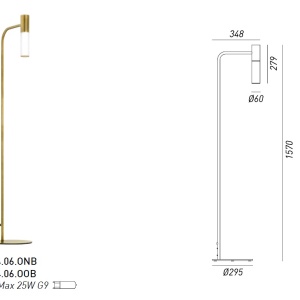 Lampadar, lampa de podea design clasic ETOILE 274.06 - Img 2
