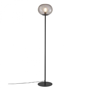 Lampadar, Lampa de podea design nordic Alton, negru/ fumuriu 2010514047 NL